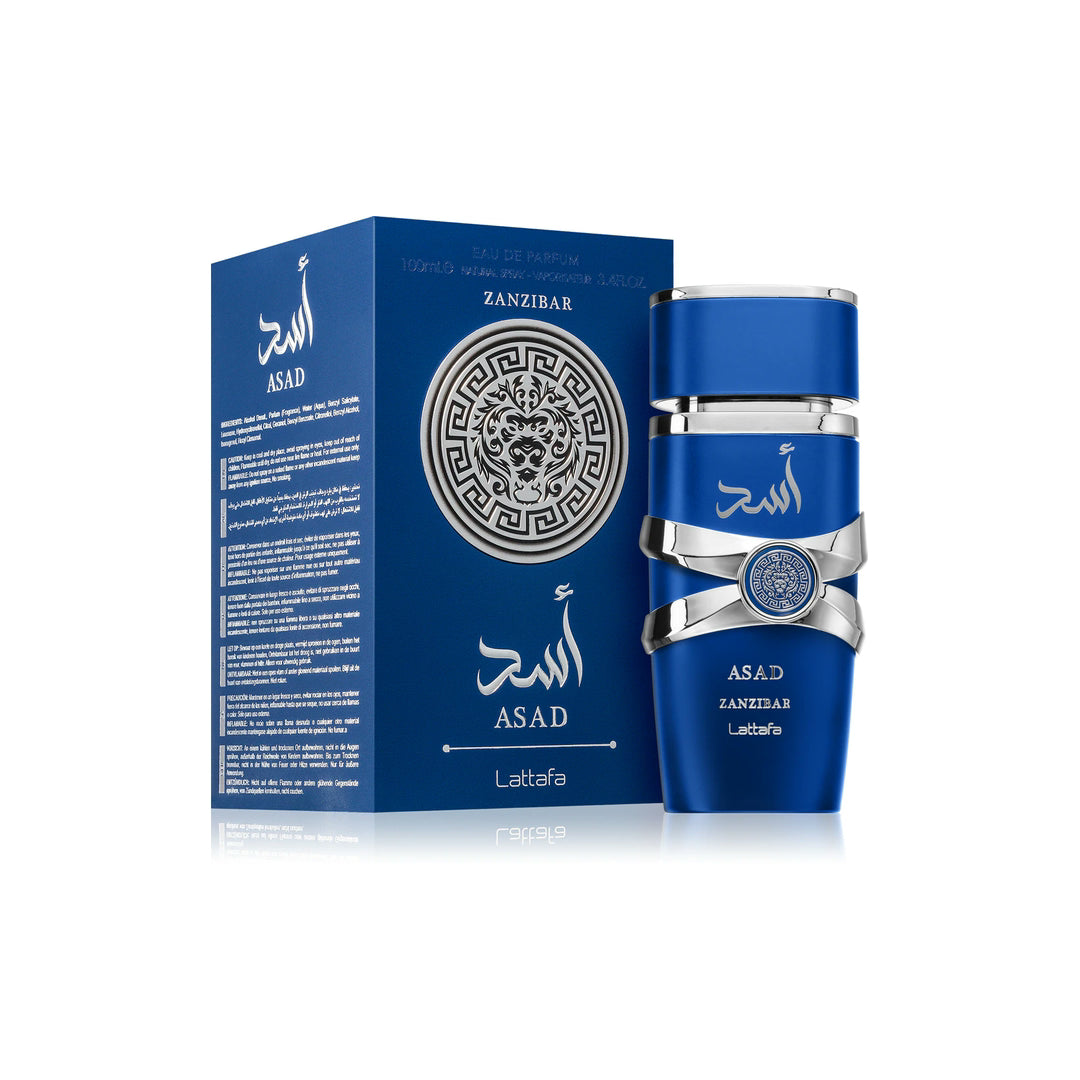 Asad Zanzibar Lattafa Indorah Aroma – Notas De Pimenta Preta, Lavanda Marinha, Coco Salgado E Incenso, Perfume Tropical