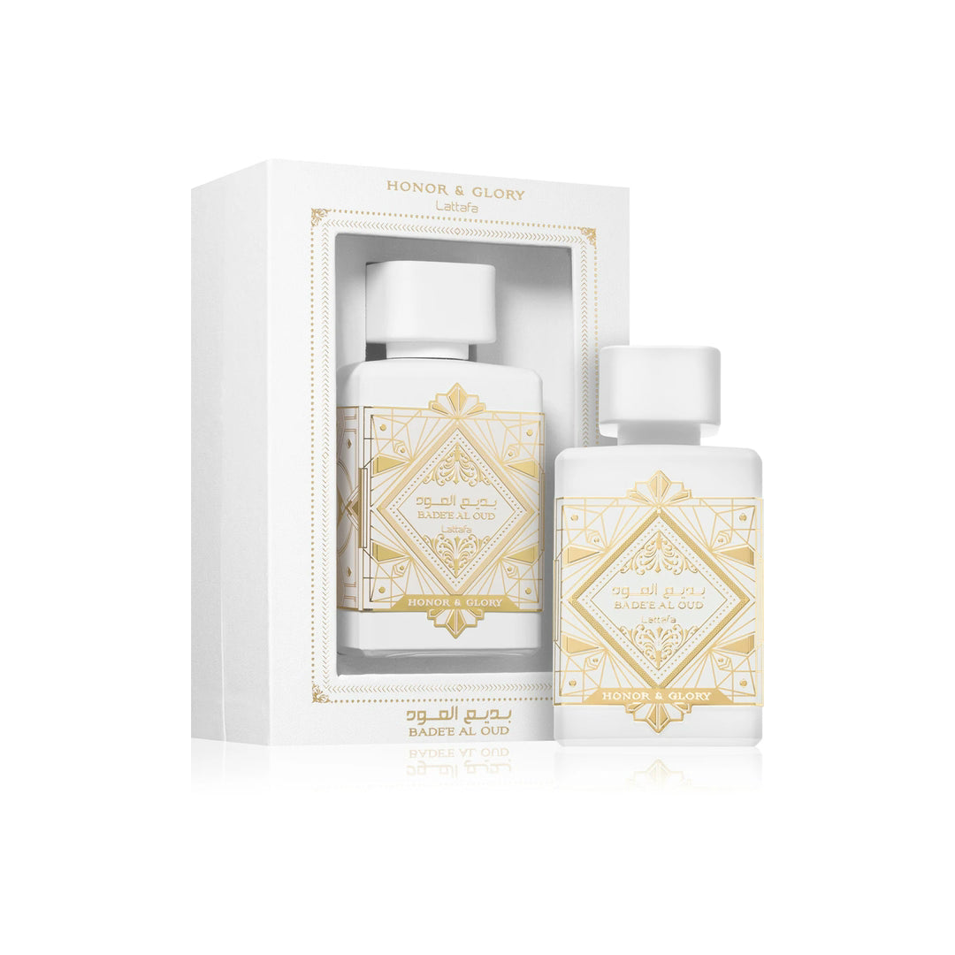 Bade'e Al Oud Honor & Glory Lattafa Indorah Aroma – Notas De Abacaxi Brûlée, Baunilha, Canela E Sândalo, Perfume Sofisticado