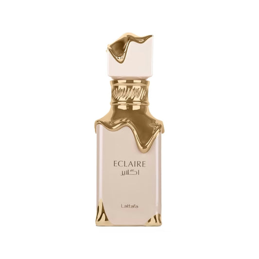 Frasco do perfume Eclaire da Lattafa, fragrância feminina
