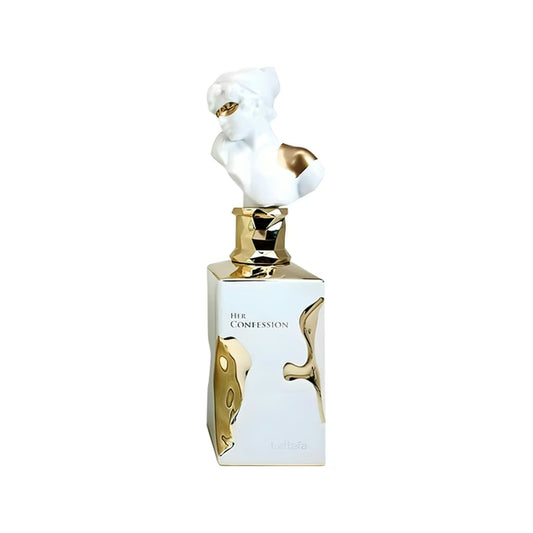 Frasco do perfume Her Confession da Lattafa, fragrância feminina sofisticada Indorah Aroma