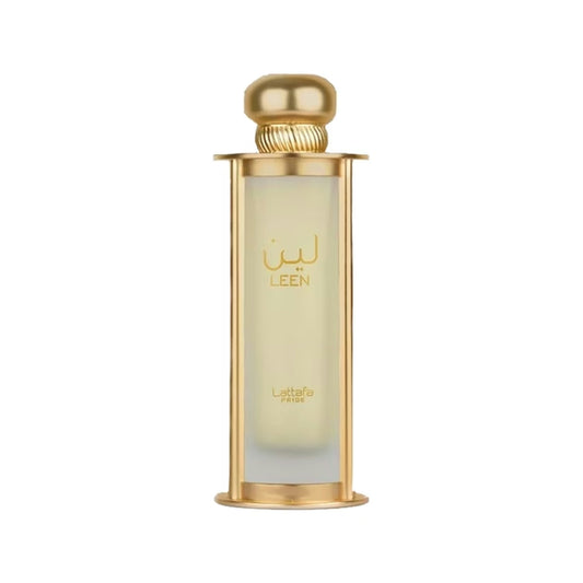 Frasco do perfume Leen da Lattafa, fragrância feminina Indorah Aroma