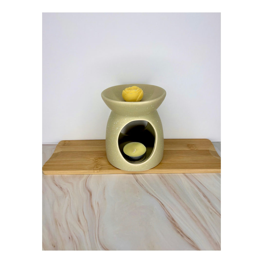 Queimador Rústico Indorah Aroma – Cerâmica Artesanal Para Wax Melts, Óleos E Aromatização