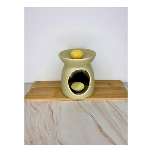 Queimador Rústico Indorah Aroma – Cerâmica Artesanal Para Wax Melts, Óleos E Aromatização