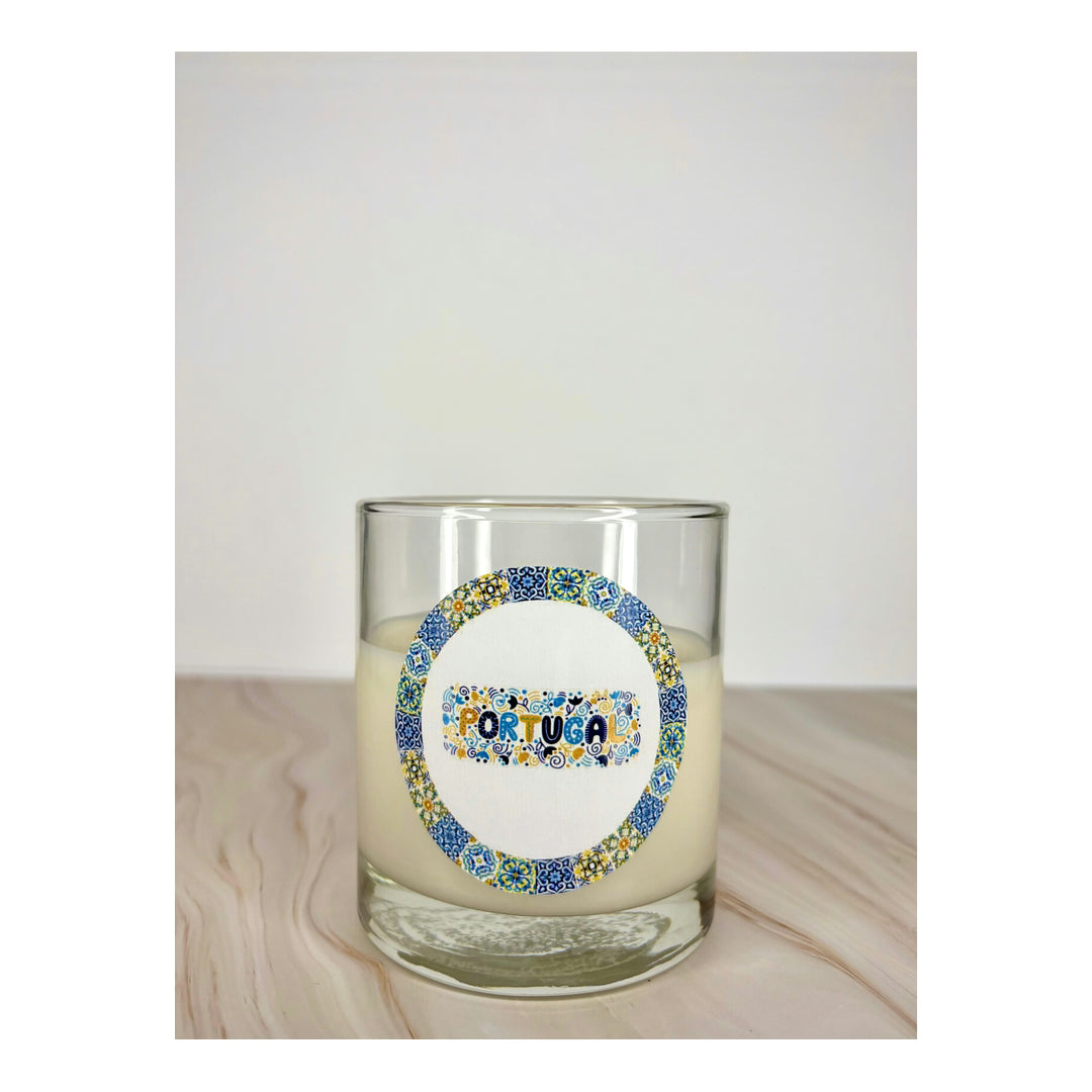Vela Perfumada Azulejo Portugal Indorah Aroma – Aroma Floral Fresco, Produto Artesanal, Decoração Exclusiva