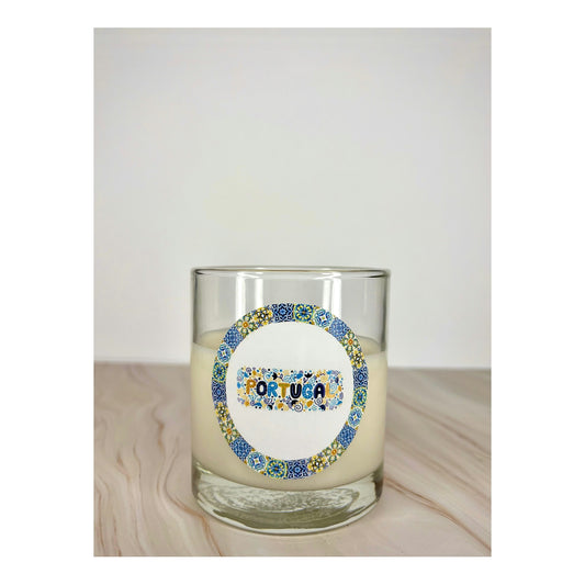 Vela Perfumada Azulejo Portugal Indorah Aroma – Aroma Floral Fresco, Produto Artesanal, Decoração Exclusiva