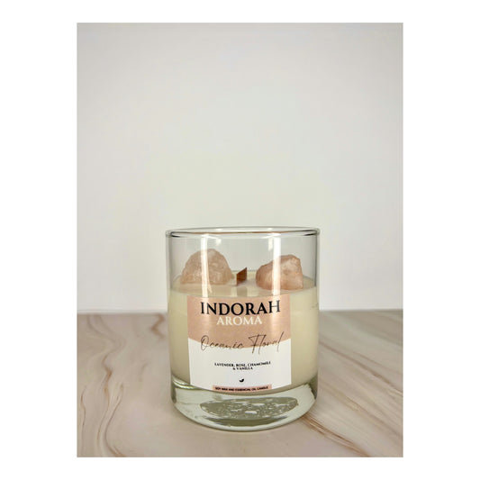 Vela Perfumada Oceanic Floral Indorah Aroma – Aroma De Lavanda, Rosa, Camomila E Baunilha, Frasco Original

_