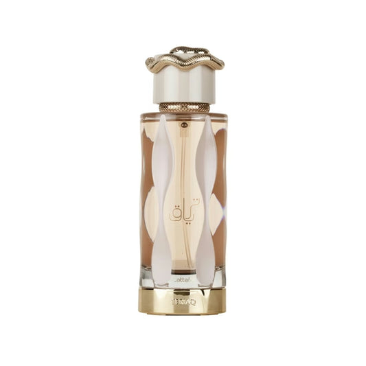 Frasco do perfume Teriaq da Lattafa - fragrância unissex | Indorah Aroma